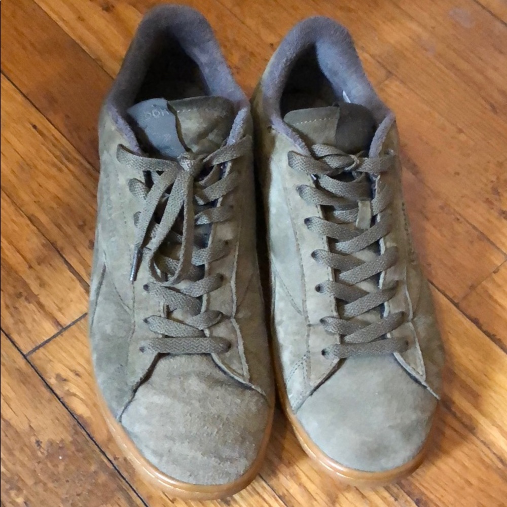Reebok Olive Green Sneakers w/ Gum Sole